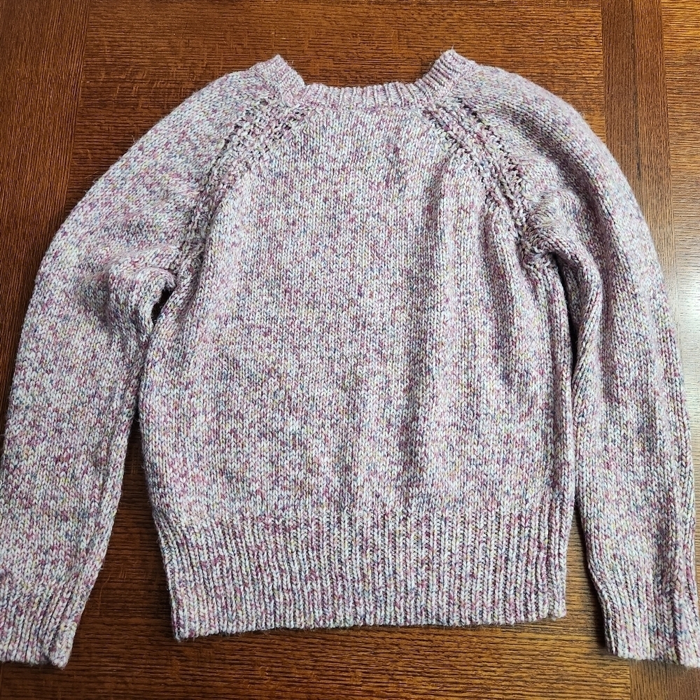 Belle Du Jour Women's XL chunky knit pink crew neck sweater - Picture 4 of 11
